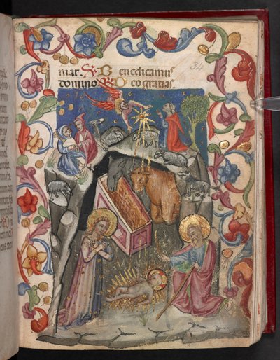 Adicionar. 17466, f.34r A Natividade de English School