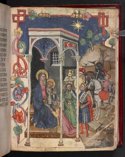 Acrescentar. 17466, f.40r Adoração dos Reis Magos de English School