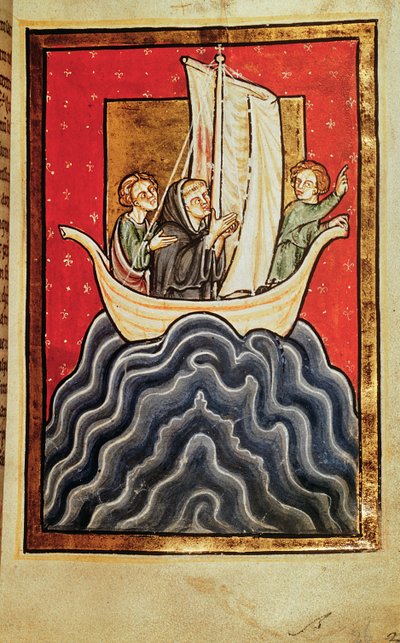 Adicionar 39943 f.2b St. Cuthbert e dois dos irmãos retornando da terra dos pictos, de 