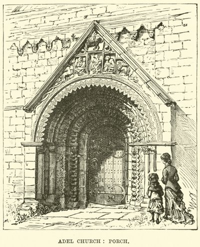 Adel igreja, varanda de English School