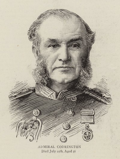 Almirante Codrington (gravura) de English School