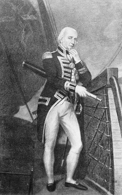 Almirante Lorde Collingwood (1750-1810) de English School