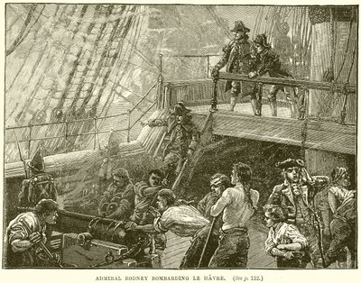 Almirante Rodney bombardeando Le Havre de English School