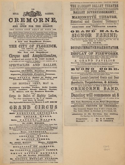 Anúncios de Cremorne Gardens, London de English School