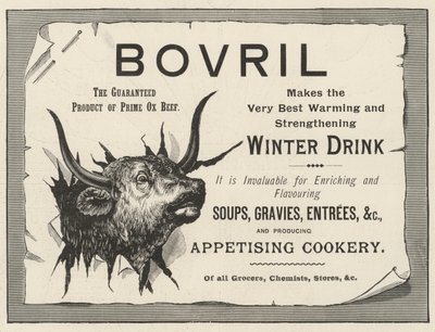 Anúncio, Bovril (gravura) de English School