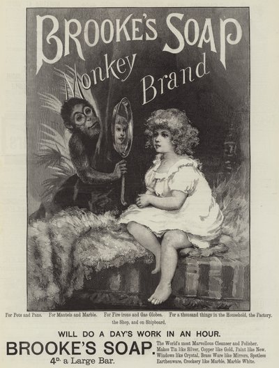 Anúncio, Sabão de Brooke (gravura) de English School