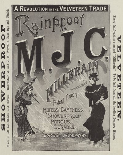 Anúncio, M J C Millerain (gravura) de English School