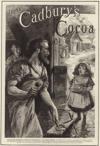 Anúncio para o chocolate cacau de Cadburys de English School
