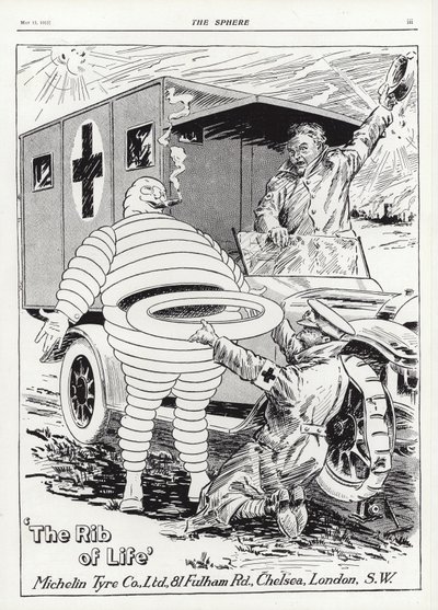 Propaganda para pneus Michelin de English School