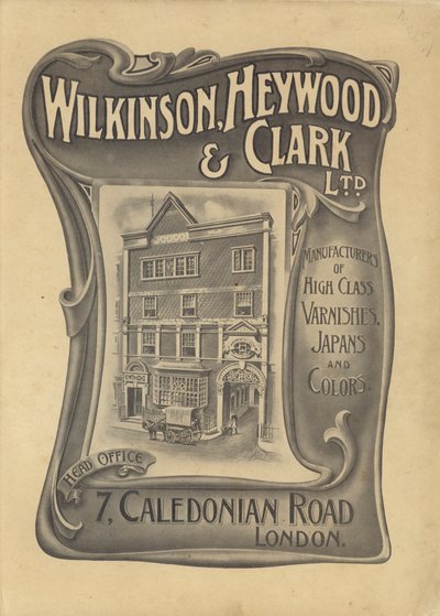 Anúncio para Wilkinson, Heywood & Clark Ltd (litho) de English School