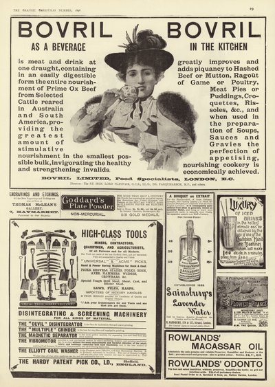 Divulgação de publicidade do The Graphic Christmas Number 1896 de English School