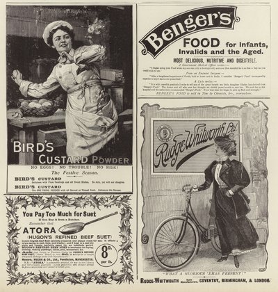 Divulgação de publicidade do The Graphic Christmas Number 1896 de English School