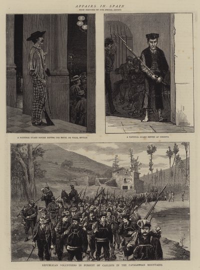 Assuntos em Espanha (gravura) de English School