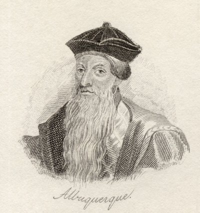 Afonso d&39;Albuquerque, do &39;Crabb&39;s Historical Dictionary&39;, publicado em 1825 de English School