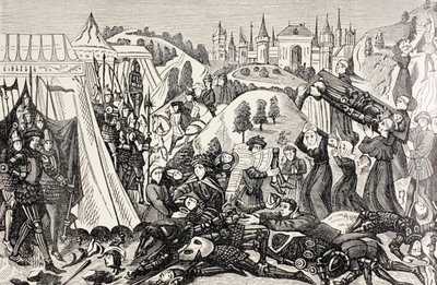 Depois da Batalha de Hastings, c.1880 de English School
