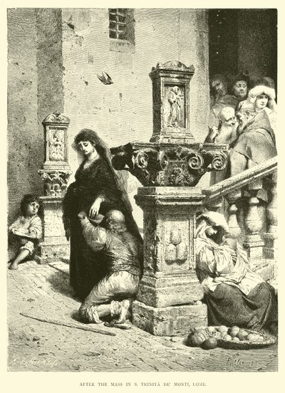 Depois da missa em S Trinita de Monti, Roma de English School