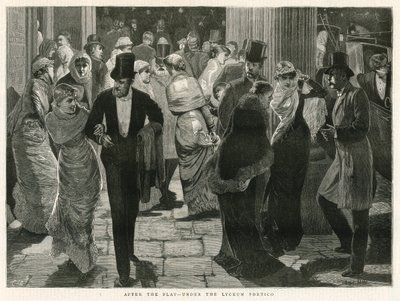 Depois da peça - sob o pórtico liceu de English School