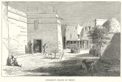 Palácio de Ahmadou em Segou (gravura) de English School