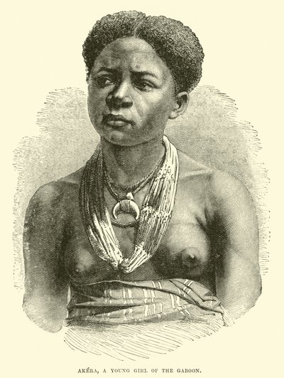 Akera, uma jovem do Gabão de English School