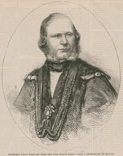 Vereador David Williams Wire, o Lord Mayor eleito de English School