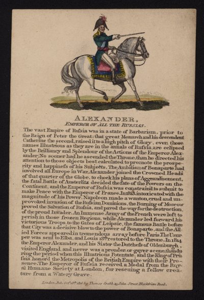 Alexandre I, Czar da Rússia de English School