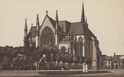 Igreja de Todos os Santos, Leamington (litografia) de English School