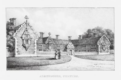 Almshouses, Chenies (gravura) de English School