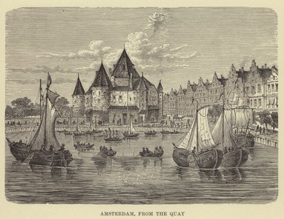 Amsterdam, do Cais (gravura) de English School