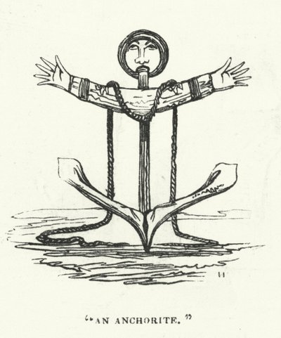Um Anchorite (gravura) de English School