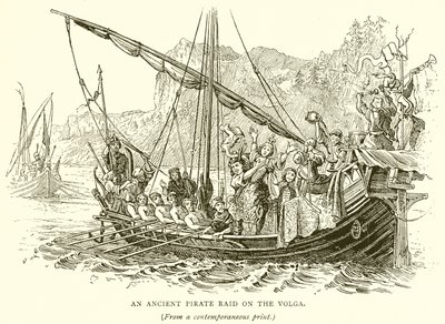 Um antigo ataque pirata no Volga de English School