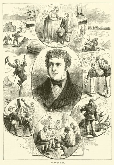 Um Herói do Ártico (gravura) de English School