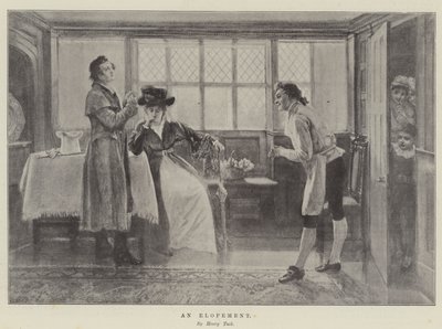 Um Elopamento (litho) de English School