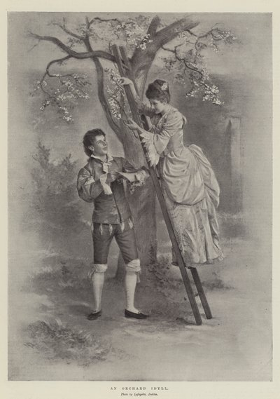 Um Idyll de Pomar (litho) de English School