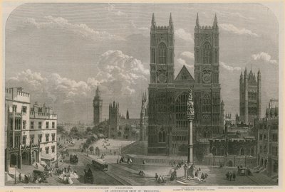 Um grupo arquitetônico em Westminster de English School