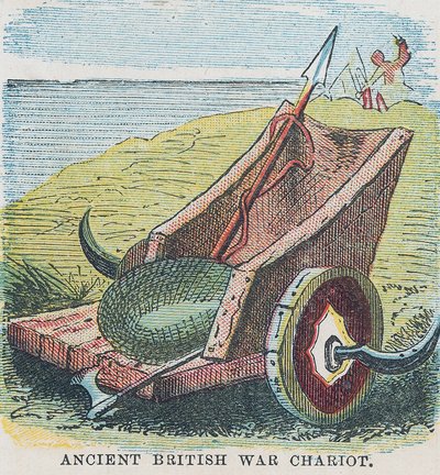 Carruagem de guerra britânica antiga de English School