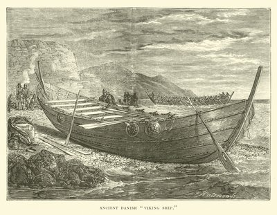 Navio Viking Dinamarquês Antigo de English School