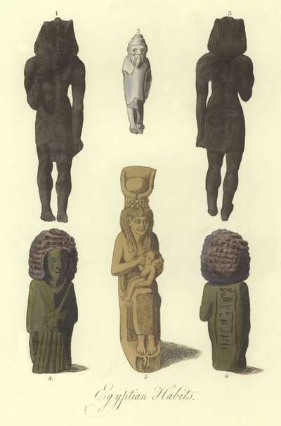 Estátuas ou estatuetas egípcias antigas de English School