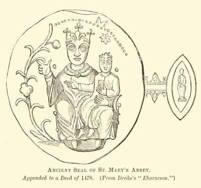 Selo Antigo da Abadia de St Marys de English School