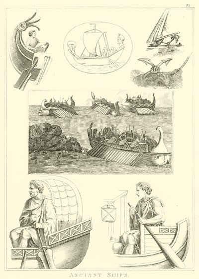 Navios Antigos (gravura) de English School