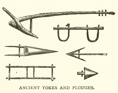 Antigos Yokes e Arados (gravura) de English School