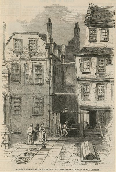 Casas antigas no templo de English School