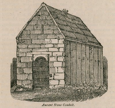 Canalização de pedra antiga de English School