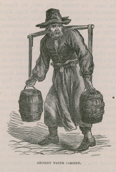 Transportador de água antiga de English School