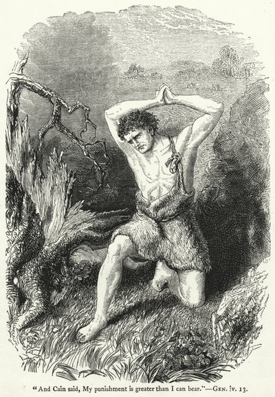 "E Caim disse: Meu castigo é maior do que posso suportar", Gen iv 13 de English School