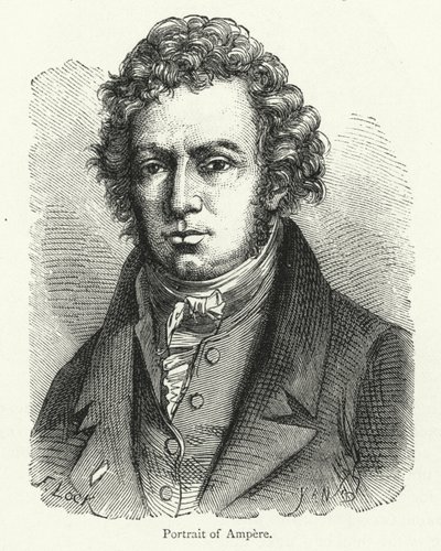 Andre-Marie Ampere, físico francês e pioneiro no campo do eletromagnetismo de English School