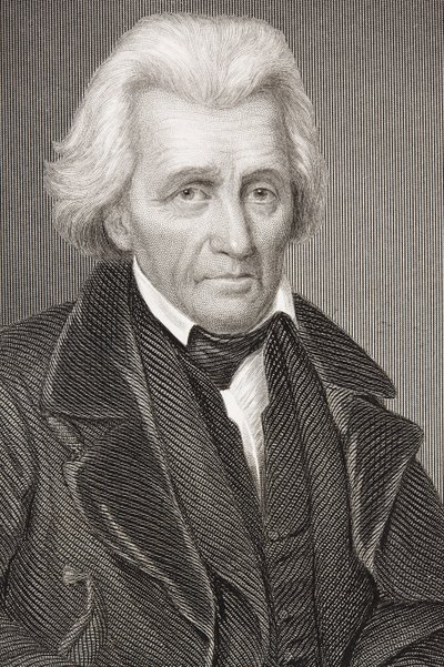 Andrew Jackson, da &39;Galeria de Retratos Históricos&39;, publicado em 1880 de English School