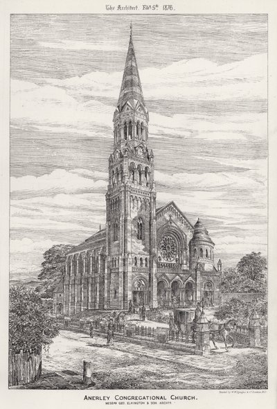 Anerley Congregational Church (gravura) de English School