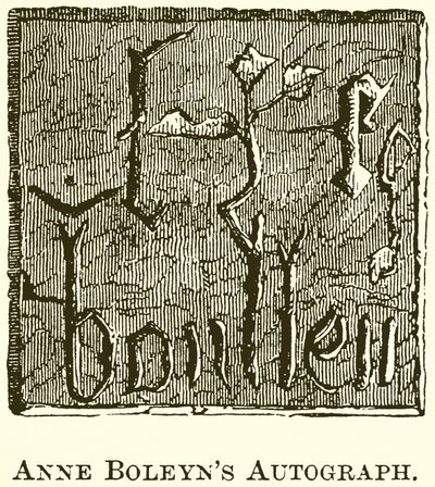 Anne Boleyns autógrafo de English School