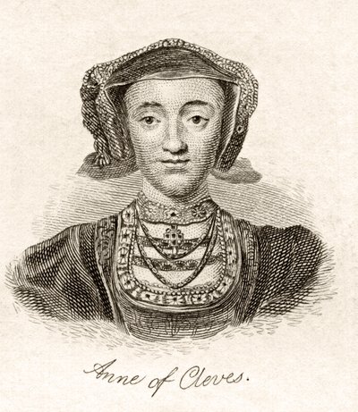 Anne of Cleves, do &39;Crabb&39;s Historical Dictionary&39;, publicado em 1825 de English School