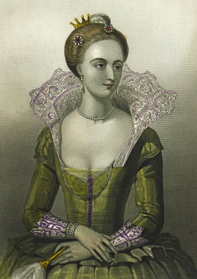 Ana da Dinamarca, Rainha Consorte de James I da Grã-Bretanha, 1856 de English School